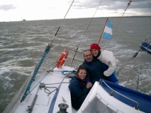 Regata ARA 2007, el Topo con Pocha y Vale